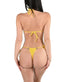 Yellow bikini on a white background