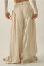 Linen Blend High Waist Pants