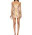 Jacquard Strapless Mini Floral