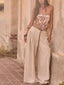 Linen Blend High Waist Pants
